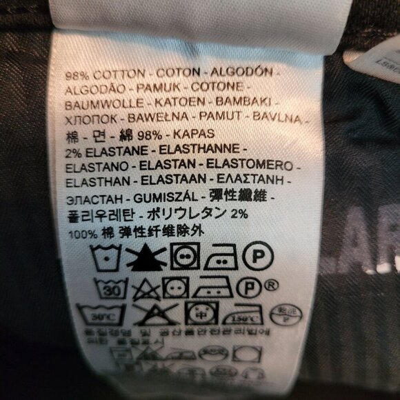 Levi's Jeans Size 30 Demi Curve Straight Mid Rise Black Stretch Denim Western - Picture 6 of 13